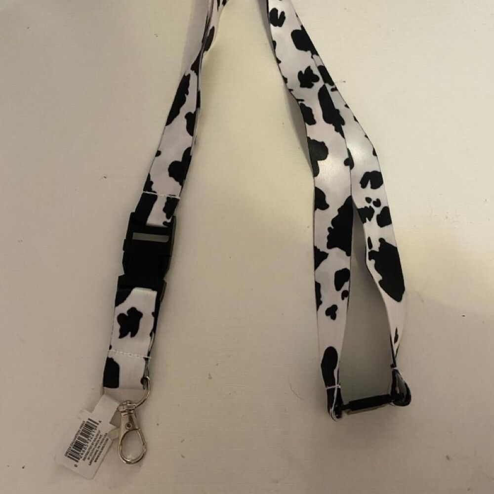 Cow Print Lanyard